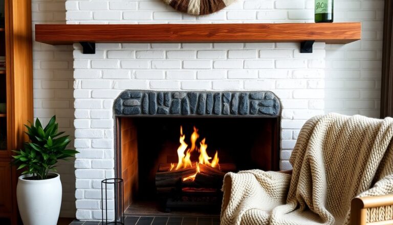 fireplace makeover for charm